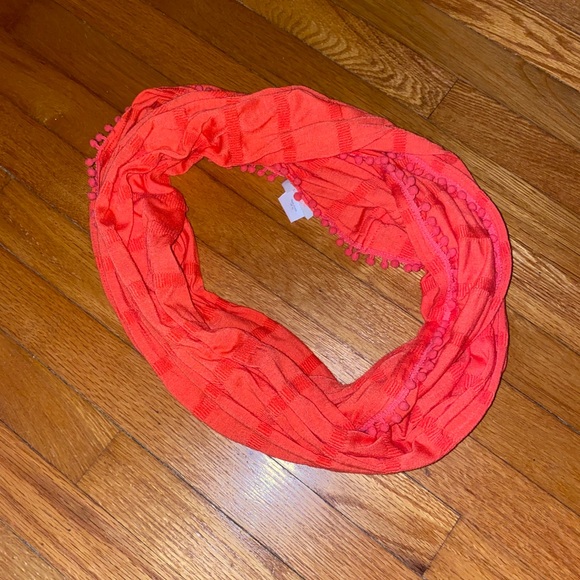 J. Crew Pom Pom Infinity Scarf - Picture 1 of 9